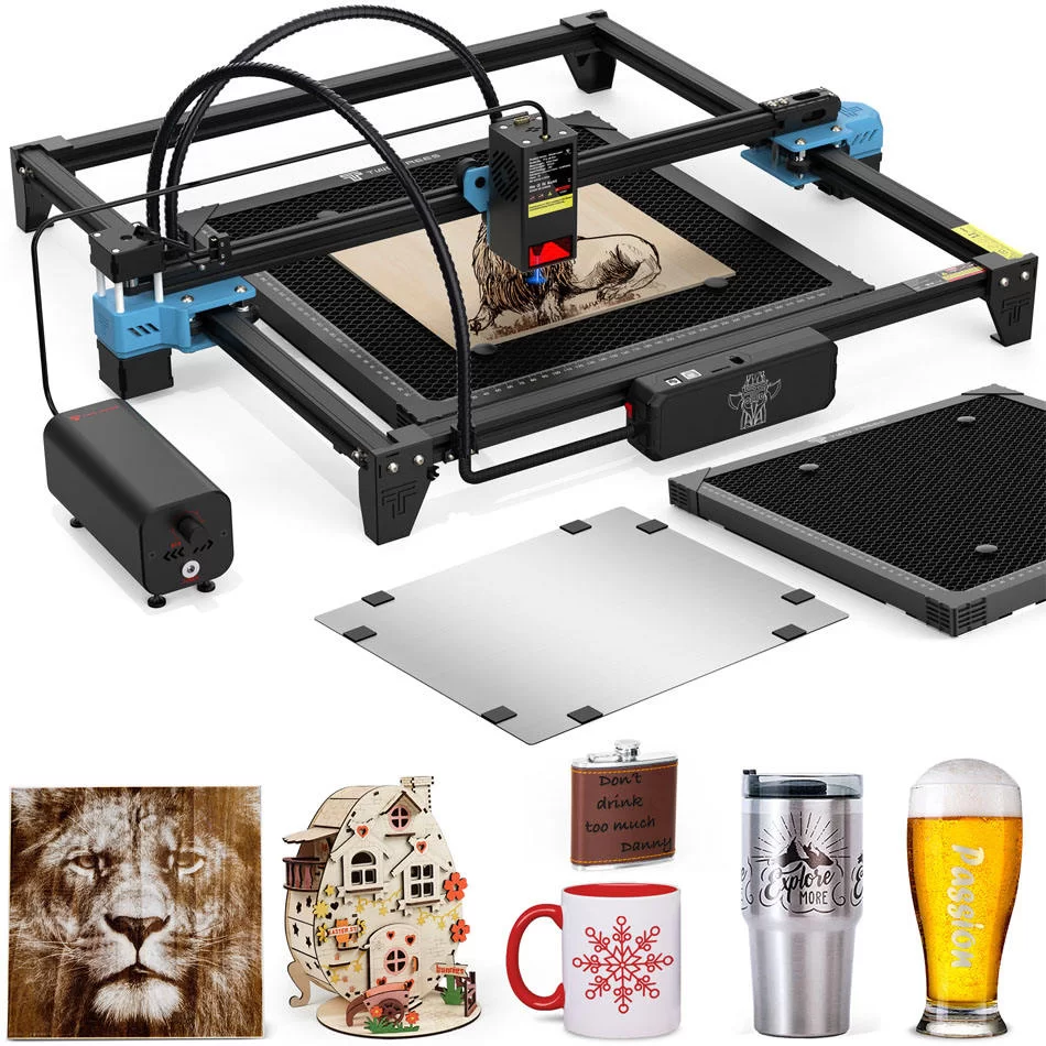 Twotrees TTS-20 Pro Laser Engraving Machine WIFI Control DIY 20W Laser Cutting All-in-One Machine, Processing Area 418x418mm - Image 5