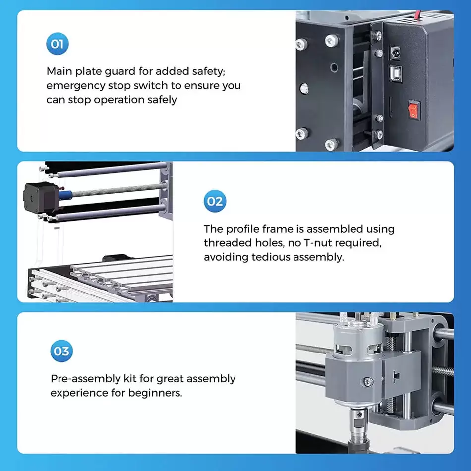 Twotrees TTC3018 CNC Laser Engraving Machine TTC3018S Cnc Portable Household DIY Tool Metal Plastic Acrylic PVC Wood Board GRBL - Image 5