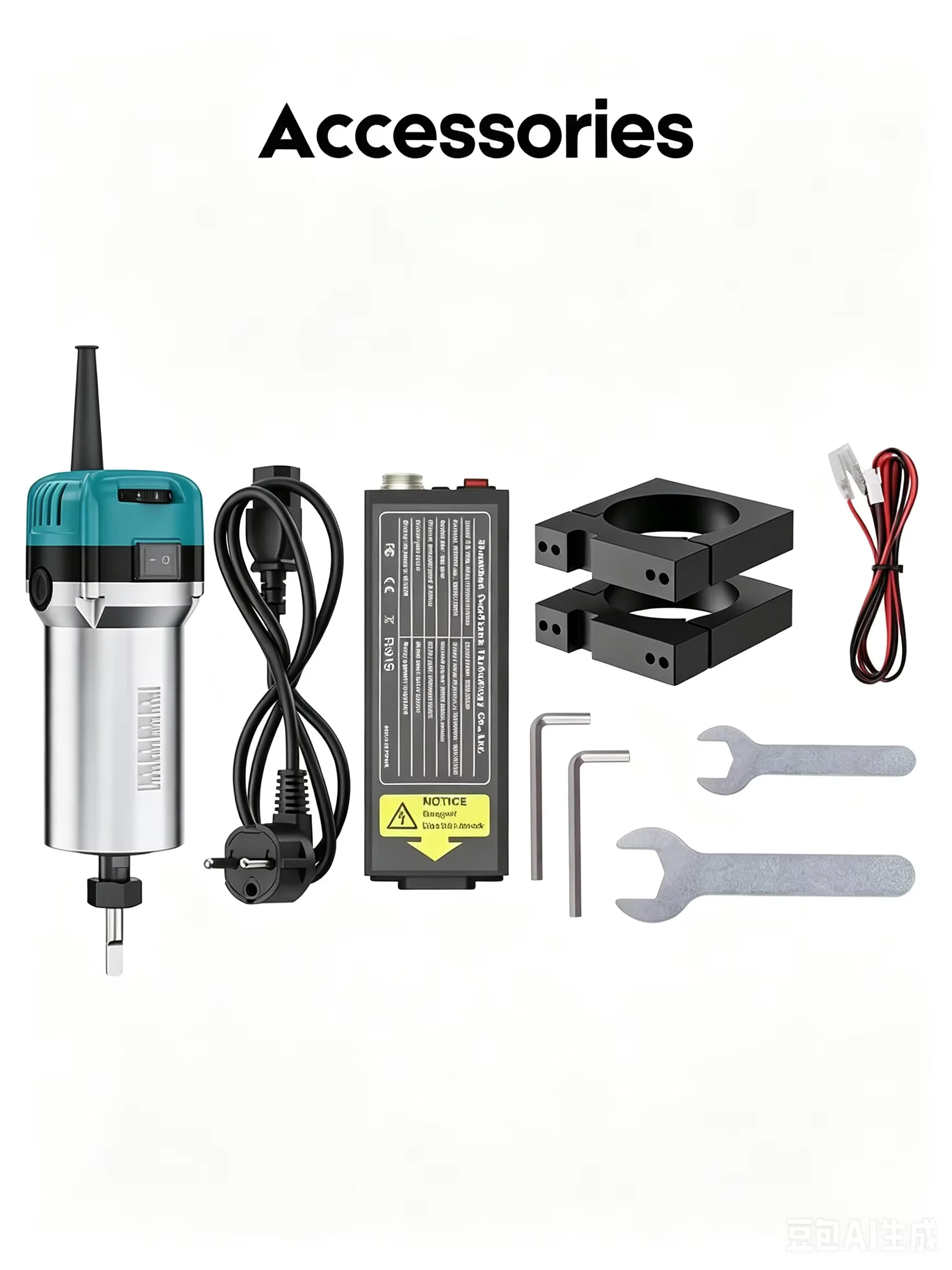 TWOTREES TTC450 800W Wood Trimmer Spindle Assembly Kit, Mini CNC Engraving Router Tool Equipped with Storage Case for Multi-Type Processing Equipment - Image 5