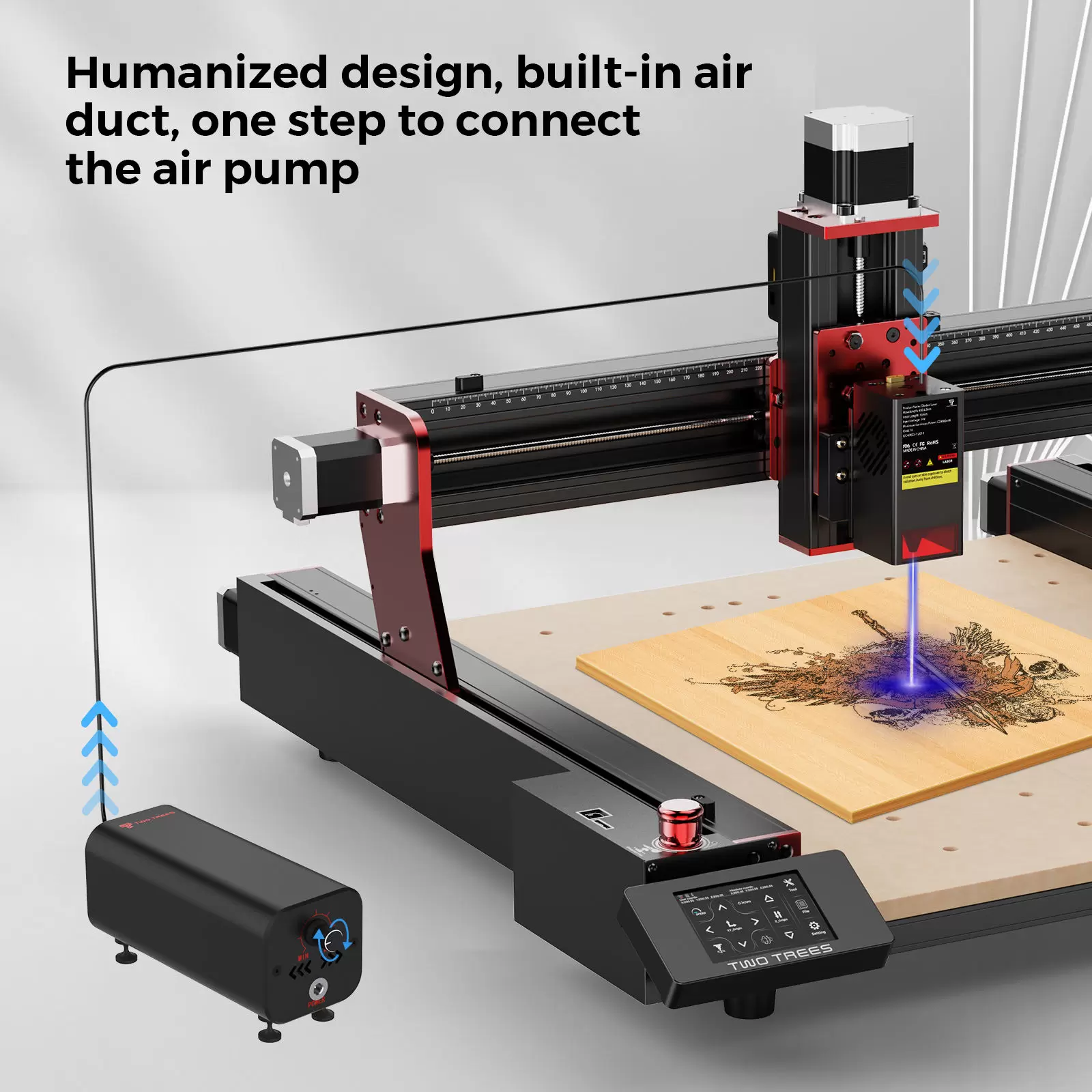 TWO TREES TC20 Laser Module for TTC450 Pro 20W Module for Laser Engraving Machine Cutting 15mm Pine Boards Effortlessly - Image 2