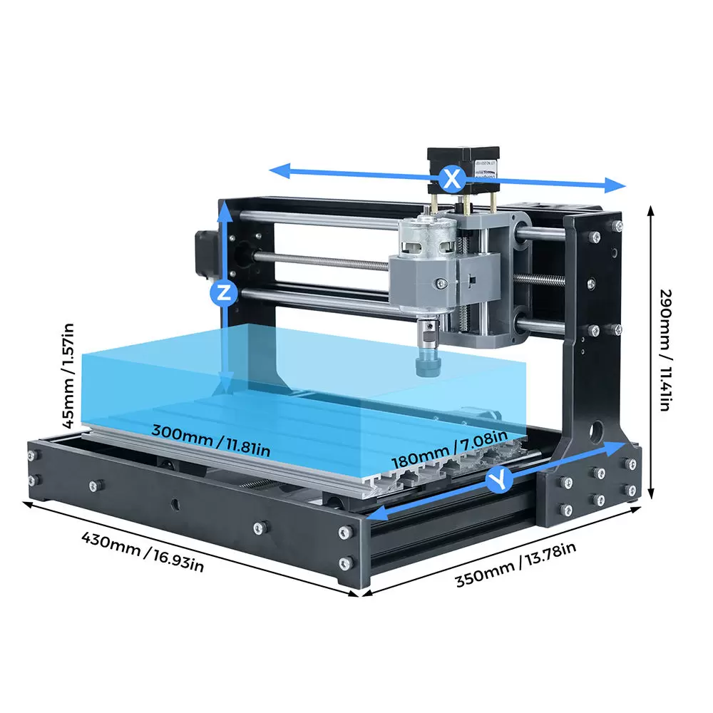 Twotrees TTC3018 CNC Laser Engraving Machine TTC3018S Cnc Portable Household DIY Tool Metal Plastic Acrylic PVC Wood Board GRBL - Image 8