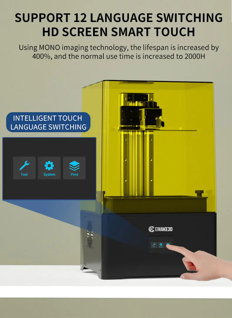 OEM 16K 10.1-Inch MSLA Resin 3D Printer, High Precision Automatic Industrial Prototype Printer - Image 2