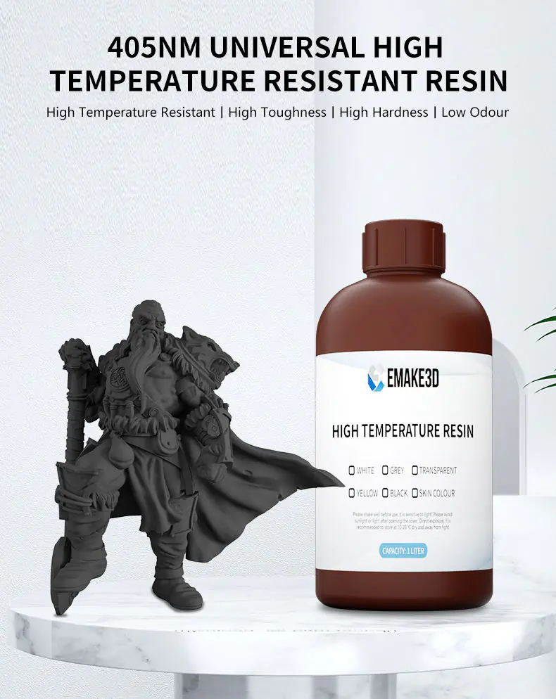 Emake 3D Industrial‑Grade Resin, Highly Stable Rigid & Tough, Multi‑Color for Functional Industrial 3D Printing - Image 2
