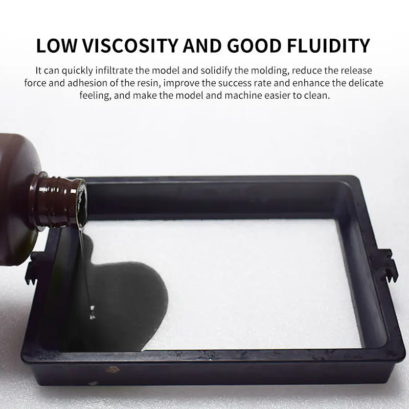 High‑Quality 405nm Standard Rigid Photopolymer Resin 1000ml, Skin‑Tone Green Yellow Transparent for LCD DLP Printer - Image 5