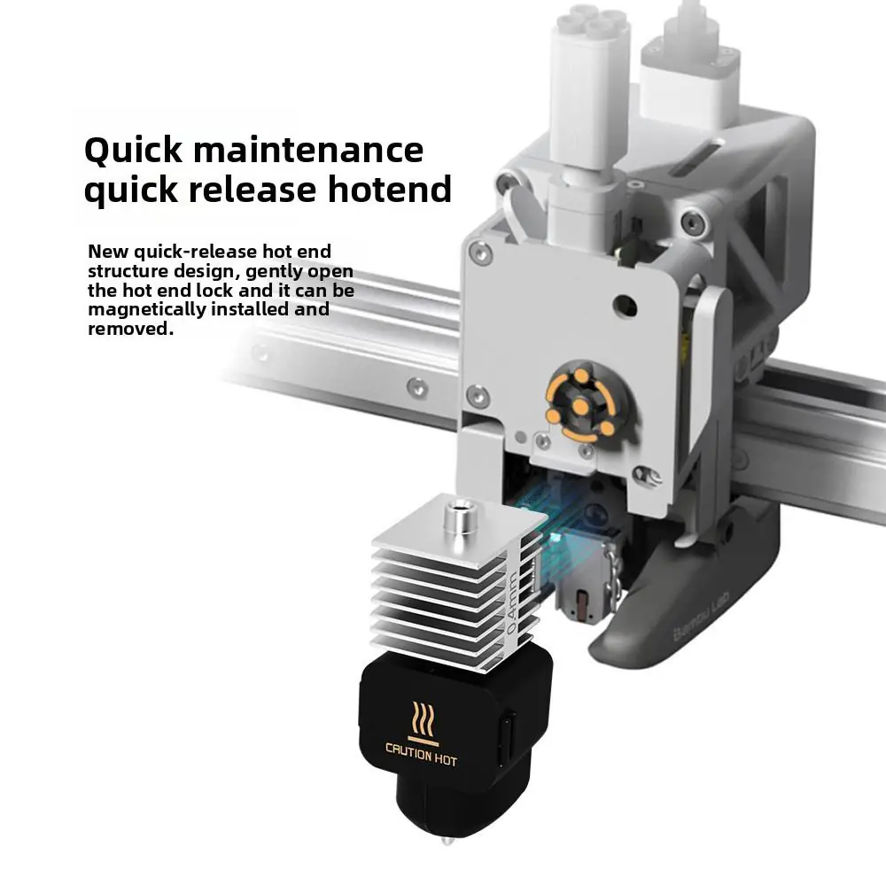 Upgraded Detachable High‑Temp Hotend Kit 0.4mm Hardened Steel Nozzle for Bambu Lab A1 A1 Mini - Image 2