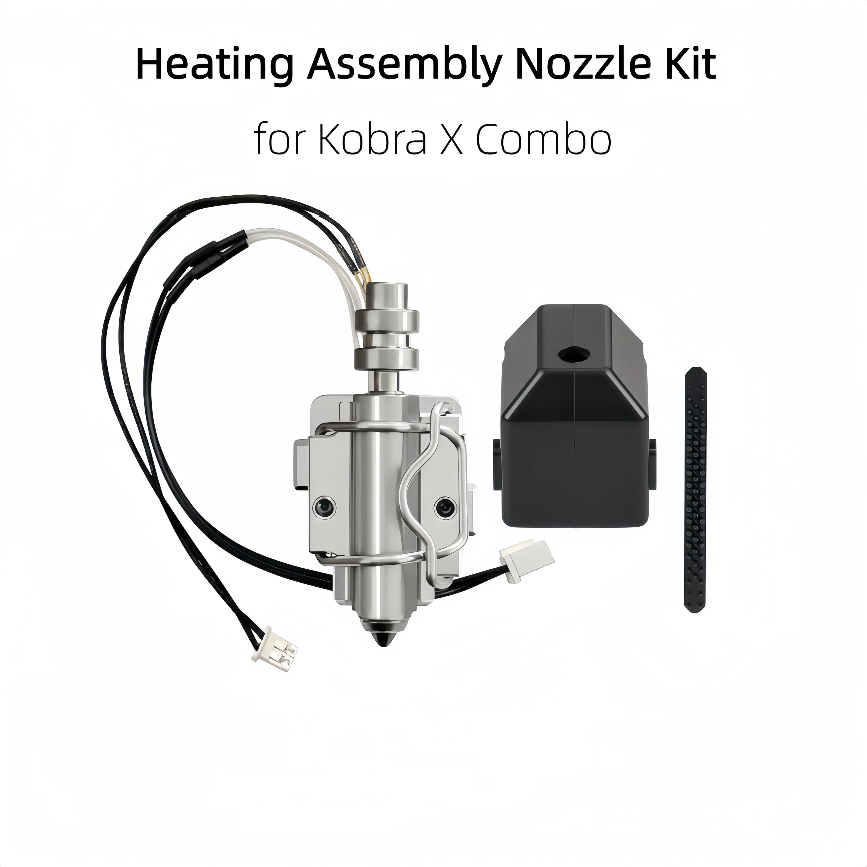 Hotend Kit for Anycubic Kobra X 3D Printer, 0.25 0.4 0.6 0.8mm Nozzle Heating Assembly Complete Replacement Spare Parts - Image 4