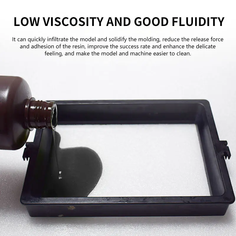 405nm Photopolymer Resin 1kg, 70% Semi‑Transparent, Skin‑Tone Gray‑White Black for SLA LCD 3D Printers - Image 2