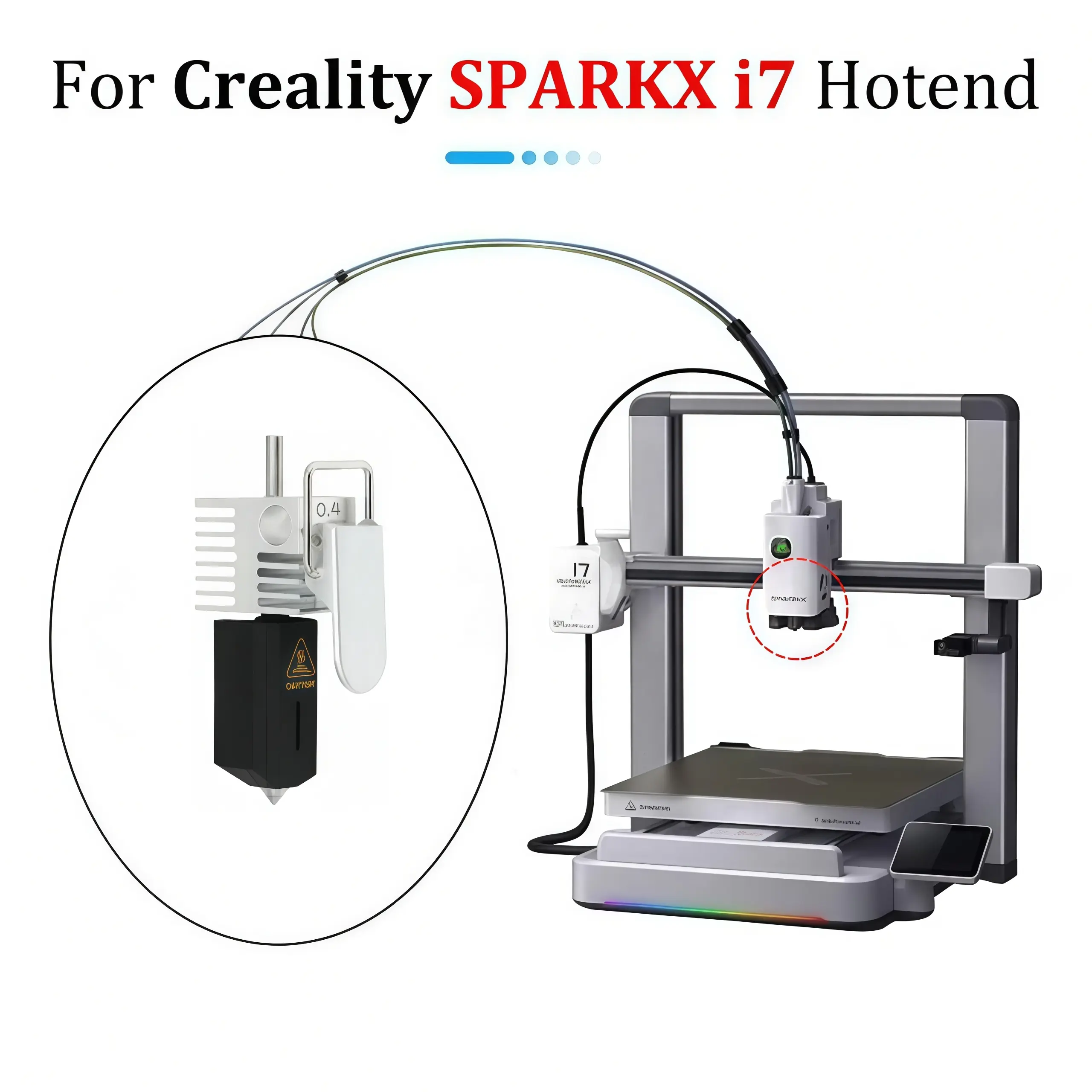 Quick‑Swap Hotend Nozzle Kit for Creality SPARKX I7, 0.2‑0.8mm 3D Printer Replacement Parts - Image 5