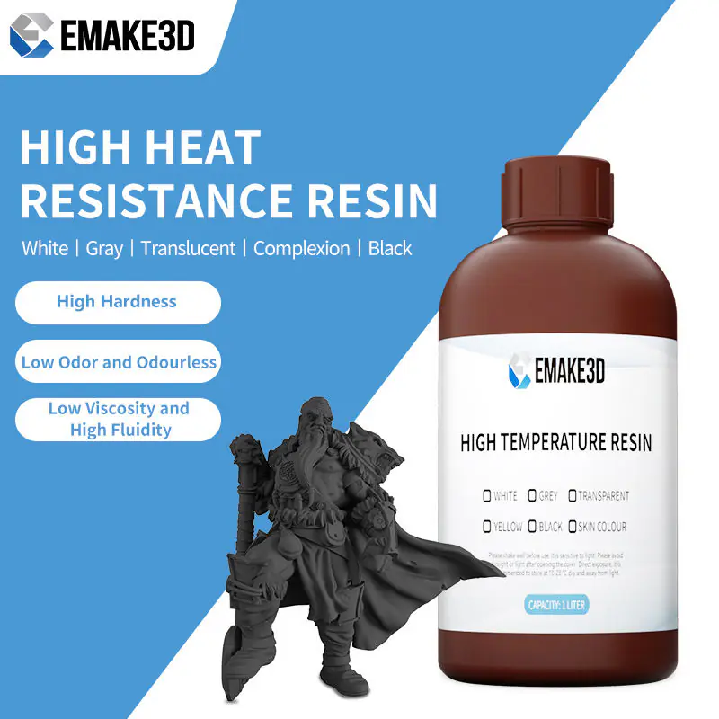 405nm Photopolymer Resin 1kg, 70% Semi‑Transparent, Skin‑Tone Gray‑White Black for SLA LCD 3D Printers - Image 3