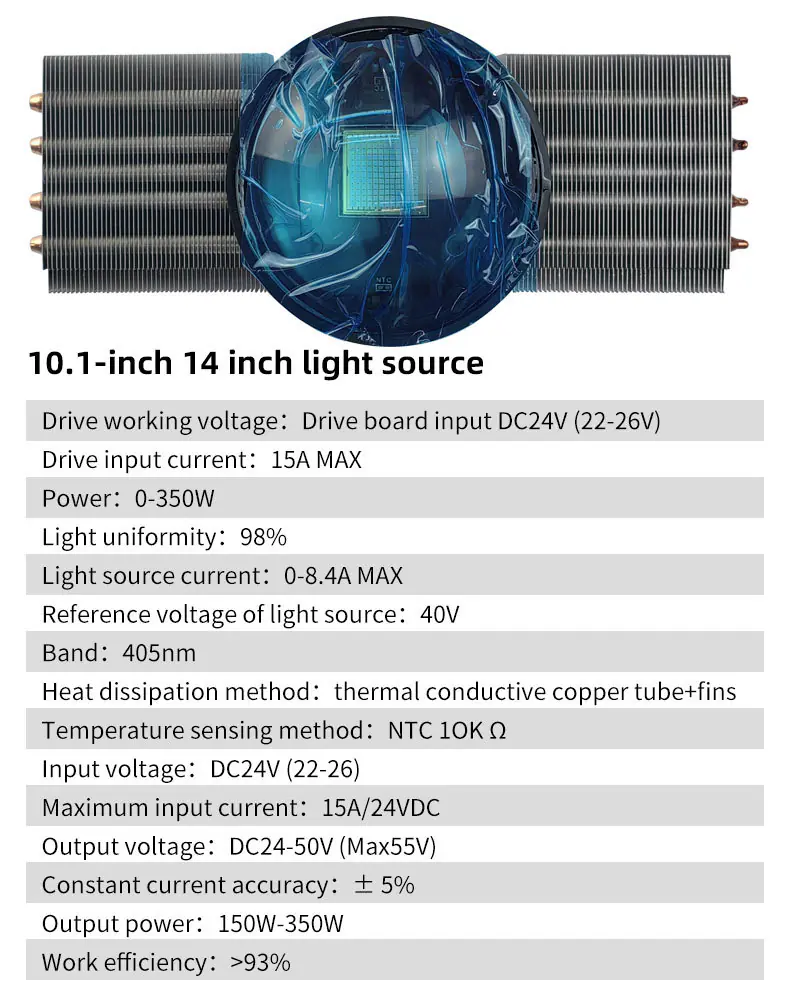 New EMAKE 3D COB LED Light Source, 14/16 Inch Parallel‑Design for Resin 3D Printer, 1‑Year Custom Warranty - Image 3