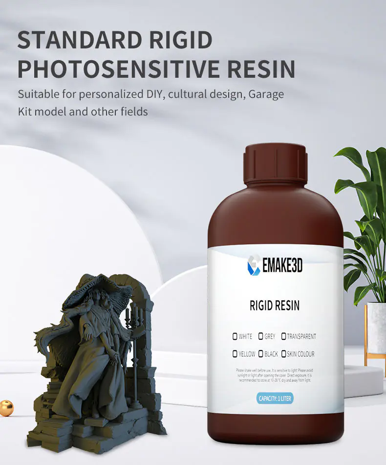 Emake 3D Industrial‑Grade Resin, Highly Stable Rigid & Tough, Multi‑Color for Functional Industrial 3D Printing - Image 6