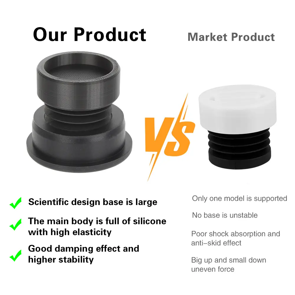 Anti‑Vibration Rubber Feet Pads for Bambu Lab P2S, Anti‑Slip Anti‑Shock Dust‑Proof Upgrade Foot Pads - Image 5