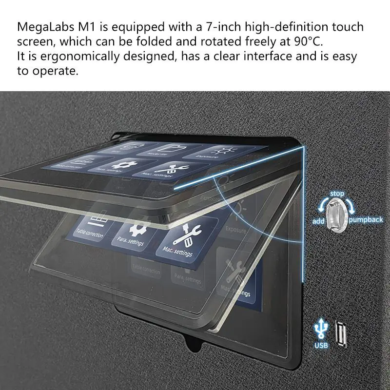 Emake 3D DLP MegaLabs M1 4K 3D Printer, Ultra-Large 533×300×550mm High-Precision Industrial Printer - Image 6