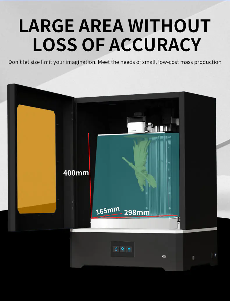 2025 New EMAKE 3D 14-inch LCD/DLP 3D Printer, Aluminum Alloy CNC Platform, Dual Linear Guide Rail, CE/RoHS Certified - Image 5