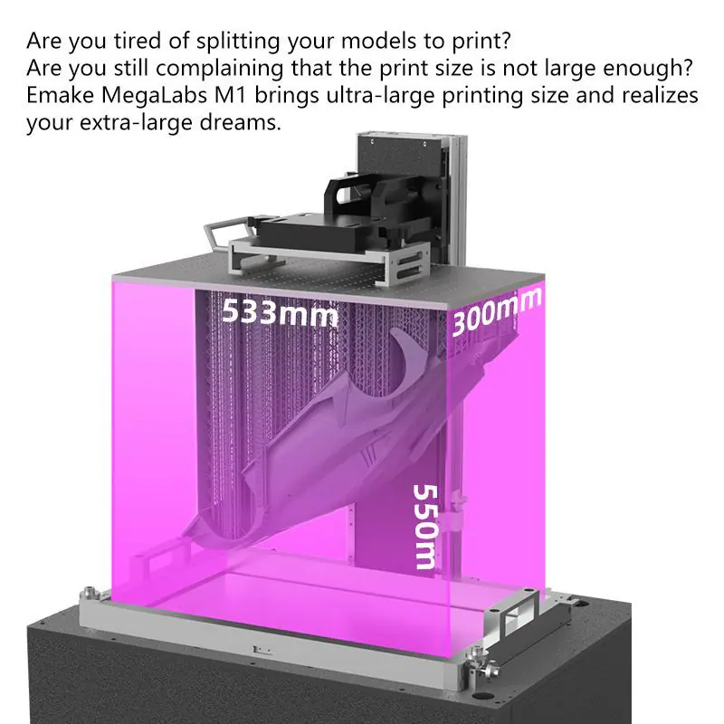 4K DLP 3D Printer with High-Precision DLP Projector, Super Printing Size for Sculpture Printing - Image 6