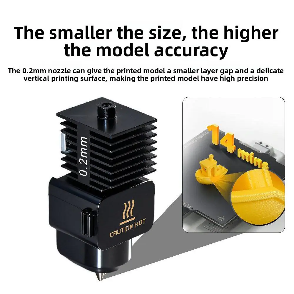 Hardened Steel Integrated High‑Speed Nozzle 3D Printing Component for Bambu A1 A1mini A2L 3D Printer - Image 7