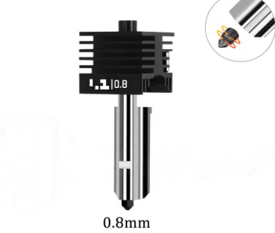 NEW Upgrade: Bambu Lab P2S/P2SC High-Temp Hotend Kit (Detachable 0.4mm Hardened Steel Nozzle)