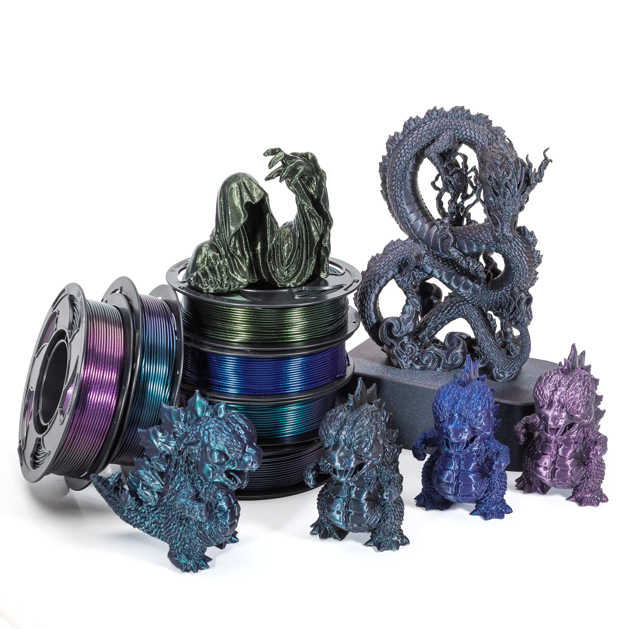 Toksen PLA Filament 1.75mm 200g/250g, Matte & Regular Color, Easy Printing High-Performance PLA for FDM 3D Printers, Small Spool Plastic Moulding Material - Image 3