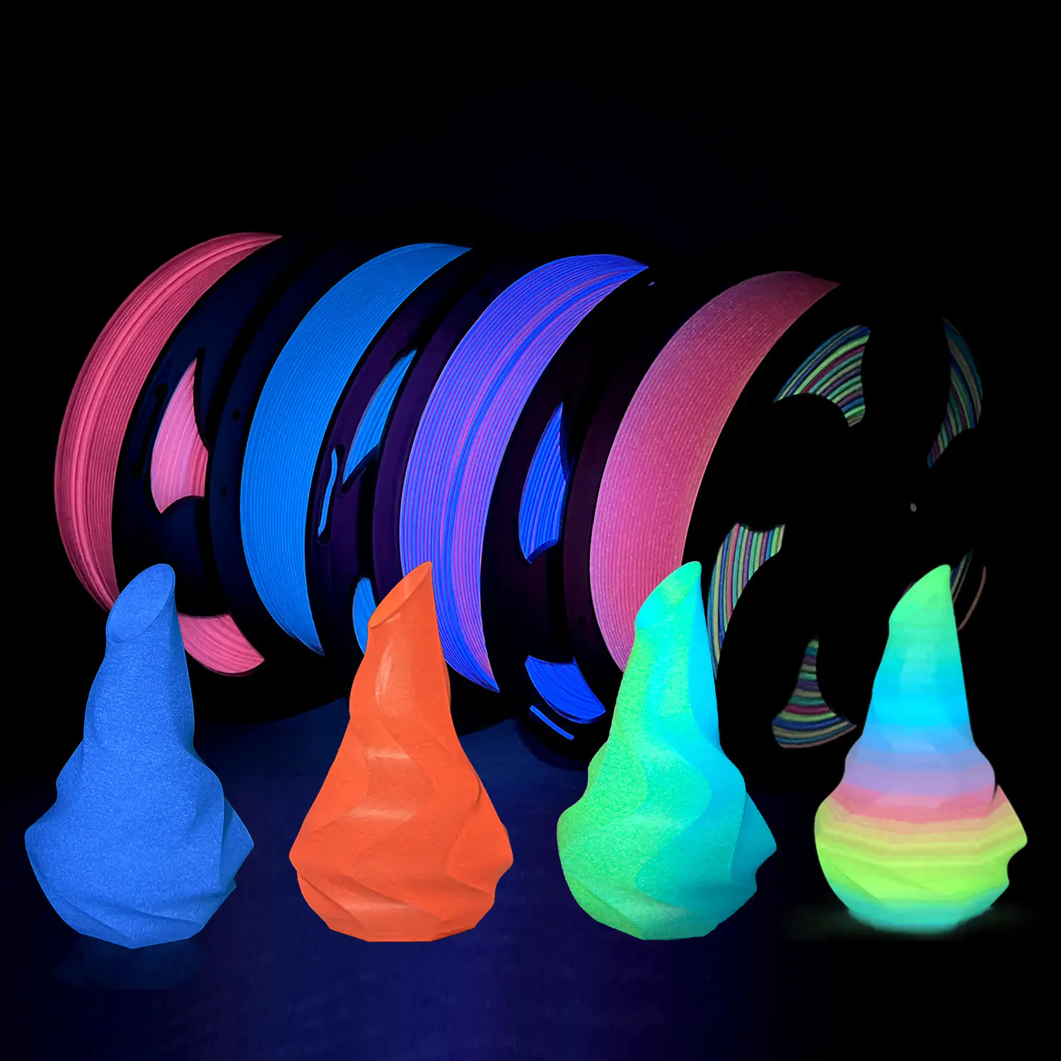 Toksen PLA Filament 1.75mm 200g/250g, Matte & Regular Color, Easy Printing High-Performance PLA for FDM 3D Printers, Small Spool Plastic Moulding Material - Image 2