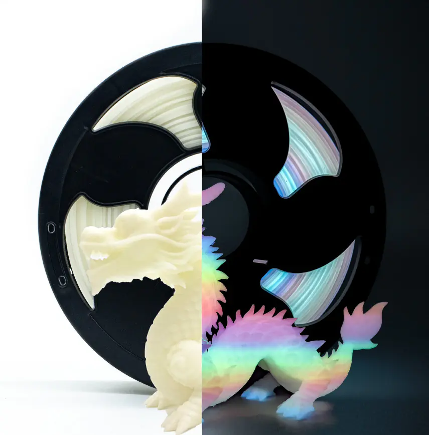 Glow in Dark PLA Filament 1.75mm, Luminous 3D Printing Material for Cosplay Toys & Decor - Image 4