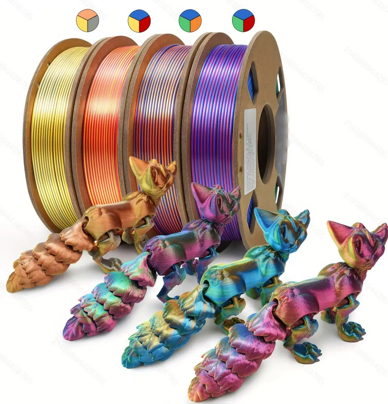 Glow in Dark PLA Filament 1.75mm, Luminous 3D Printing Material for Cosplay Toys & Decor - Image 5